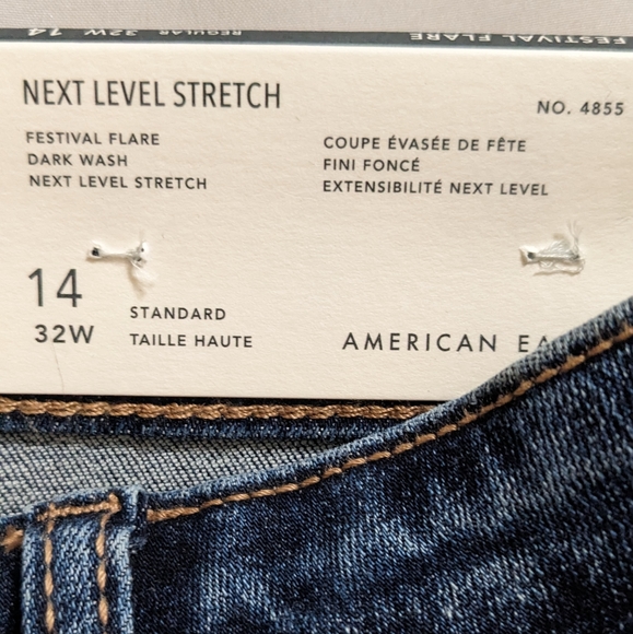 SOLD American Eagle Festival Flare Ultra Flare Jeans sz 14 NEW NWT Super Flare - Picture 8 of 8